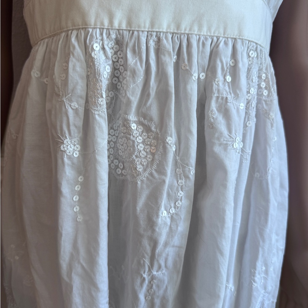 Zara Basic Elegant White Spaghetti Strap Dress Si… - image 3